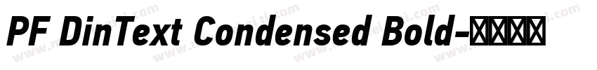 PF DinText Condensed Bold字体转换